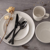 Zen Buffet Vajilla de Porcelana, Servicio para 6 (30 Piezas), Blanco (Tazas)