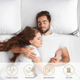Bedstory Pillow, paquete de 2, calidad hotelera, almohada para dormir alternativa, de apoyo, hipoalergénica para personas que duermen boca abajo, boca arriba y de lado Naty Shop Standard Pillows