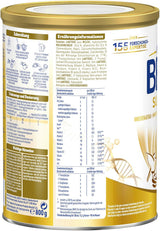 BEBA SUPREME JUNIOR 1 Plus - Bebida para niños a partir de 1 año, con complejo 6 HMO, sin lactosa, sin aceite de palma, sin aceite de pescado, comida para niños pequeños, leche en polvo para bebés, paquete de 6 (6 x 800g)