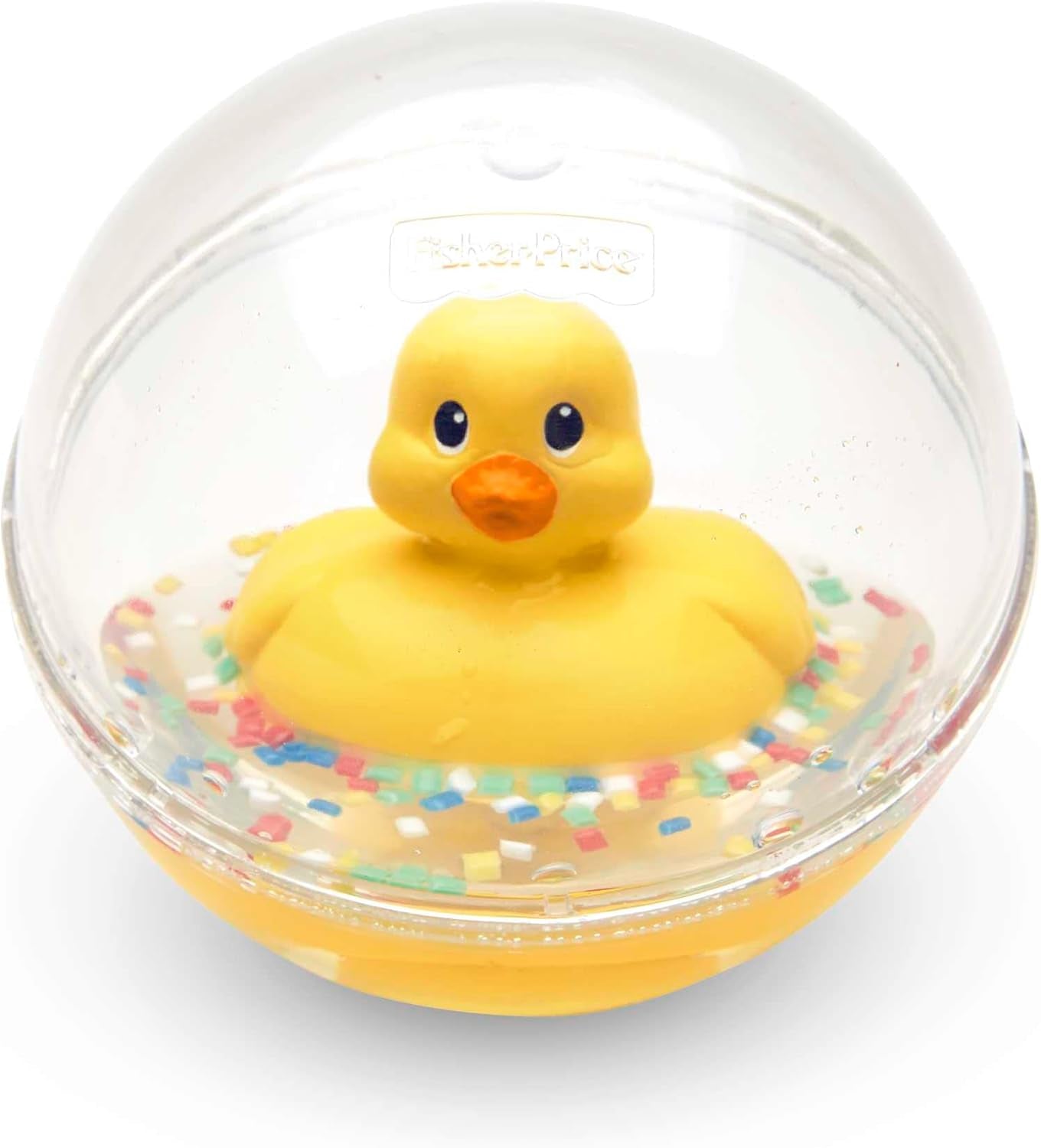 Fisher-Price WaterMates Ducky Ball, Divertido Pato en Bola de Confeti, Juguete Bebé, Pelota de Juego, Juguete para el Baño, A Partir de 3 Meses, 75676 Juguetes Bebé Naty Shop Pelota Pato