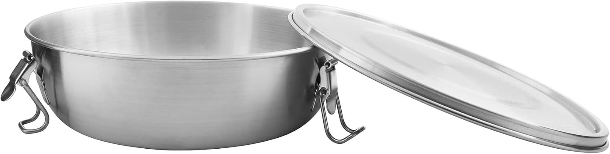 Tatonka Food Bowl - Recipiente/cuenco para alimentos de acero inoxidable - Con tapa, clips de fijación y báscula de volumen - Cajas de almacenamiento de alimentos de 0,5 l / 0,75 l / 1 l de volumen Naty Shop 1,0 litro