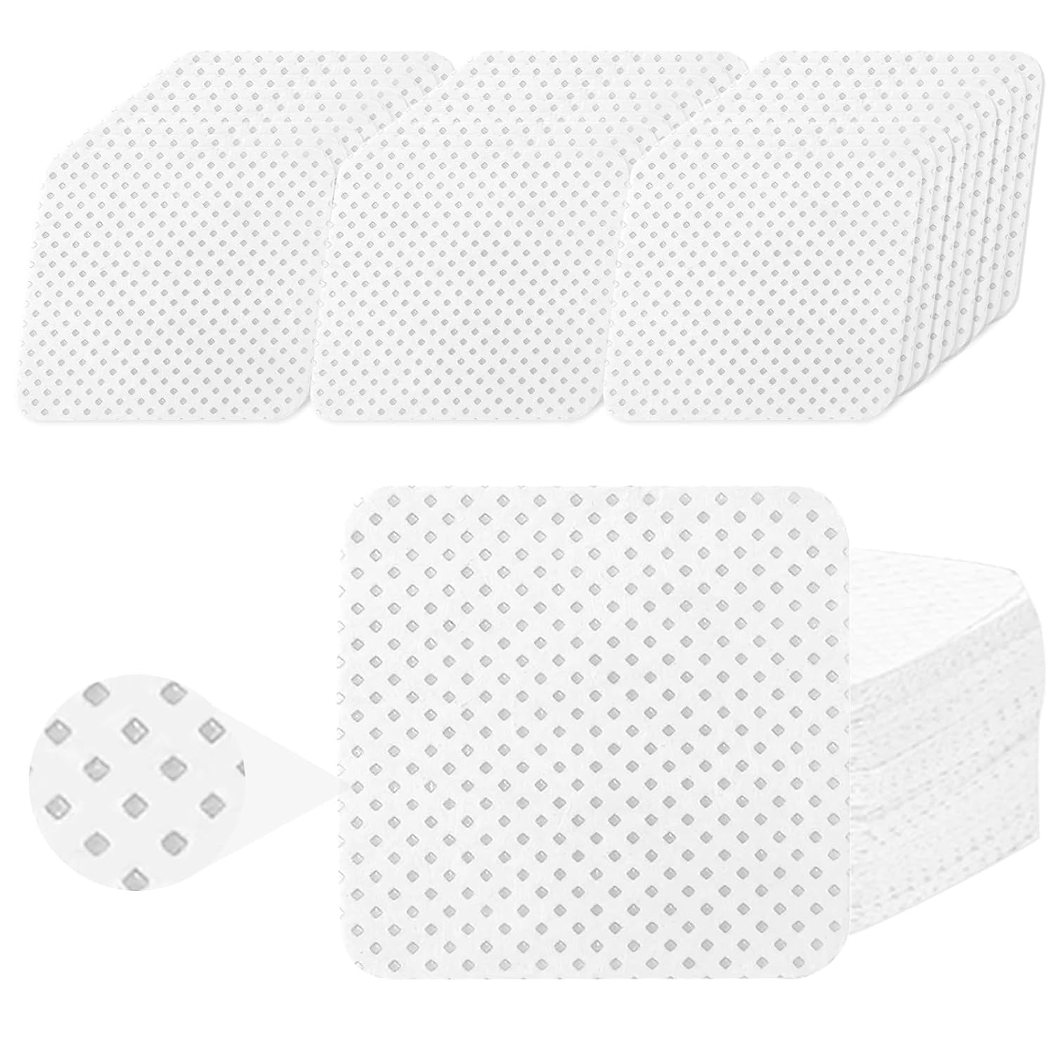 330 Stück Fusselfrei Nägel Wattepads, Fusselfreie Nageltücher, Nagel Wischtücher Wattepads, Nagelleck Entfernen Für Cleaner Gelnägel Nail Wipes Pads (blanco)