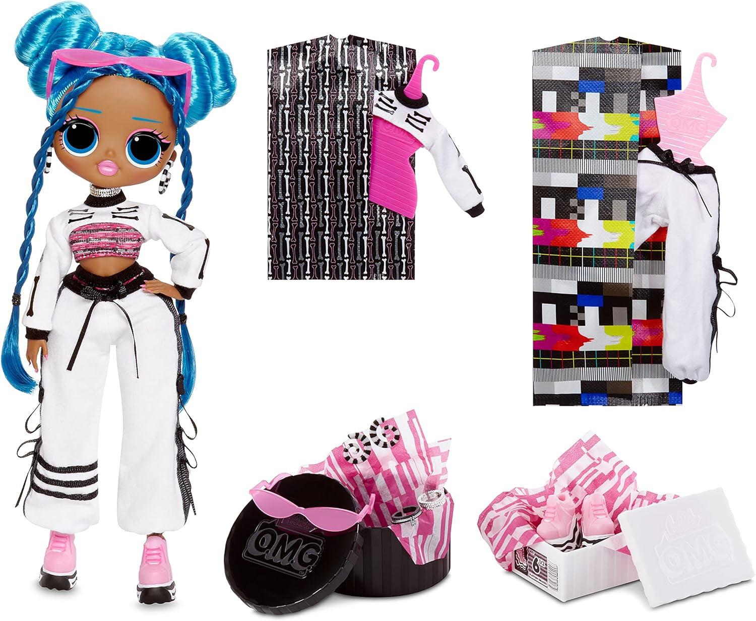 LOL Surprise OMG Fashion Doll 2er-Pack ROLLER CHICK & CHILLAX - Exklusive Puppen mit 40 Überraschungen inkl. Conjuntos y accesorios - 2-en-1 Verpackungs-Spielset - Serie 3 - Für Kinder ab 4 Jahren