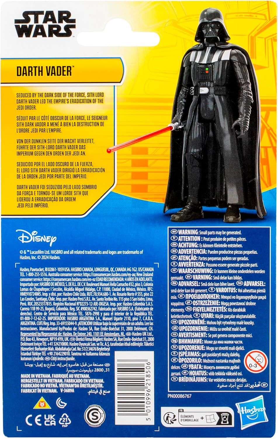 Figura de acción Star Wars Epic Hero Series Darth Vader (10 cm) Figuras de acción Naty Shop