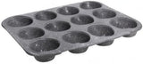 Pure Roq Muffinform Para 12 Muffins, Aluminio, Negro Moldes y bandejas de horno Naty Shop