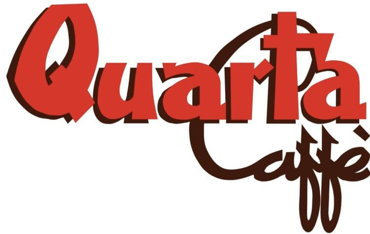 Granos Quarta Caffè Sorte Rossa - Café arábica y robusto, 250 g, aroma fuerte y energético - 1 paquete de 250 g. Producido en Apulia, Salento.