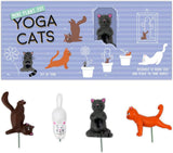 Gift Republic Mini Maceta Yoga Gatos, Multicolor, 1