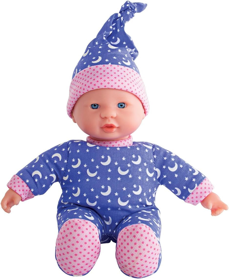 Simba 105010010 - Muñeca Laura Little Star de cuerpo suave con dulce vestido y sombrero con lunas y estrellas brillantes Muñeca bebé de 20 cm que brilla en la oscuridad a partir de 12 meses Azul Naty Shop Dolls Default Title
