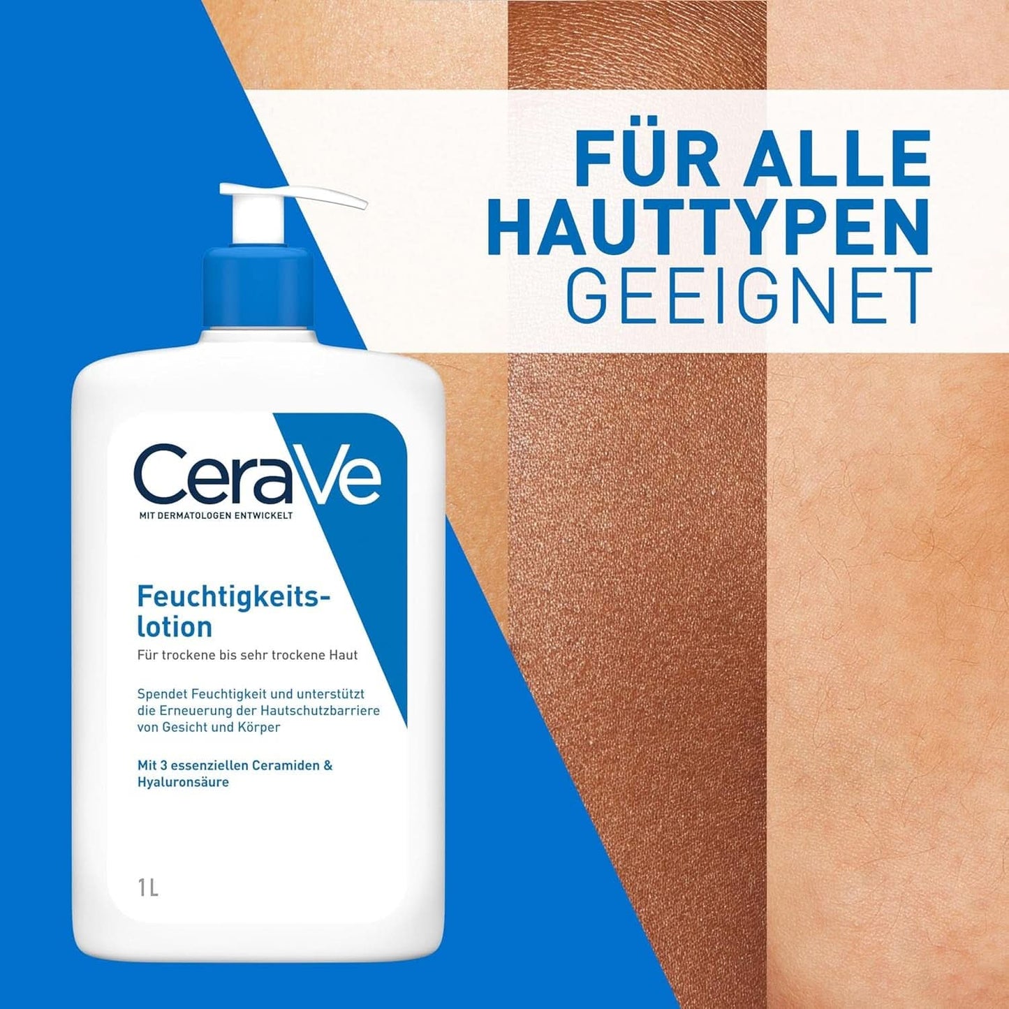 Cerave Loción hidratante para cuerpo y rostro, 1 litro Cosmética y Belleza Naty Shop