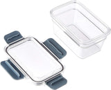Amazon Basics Lata Tritan para mantener fresco con cierre, paquete de 11, (11 cajas + 11 tapas), transparente Cajas para conservar alimentos Naty Shop