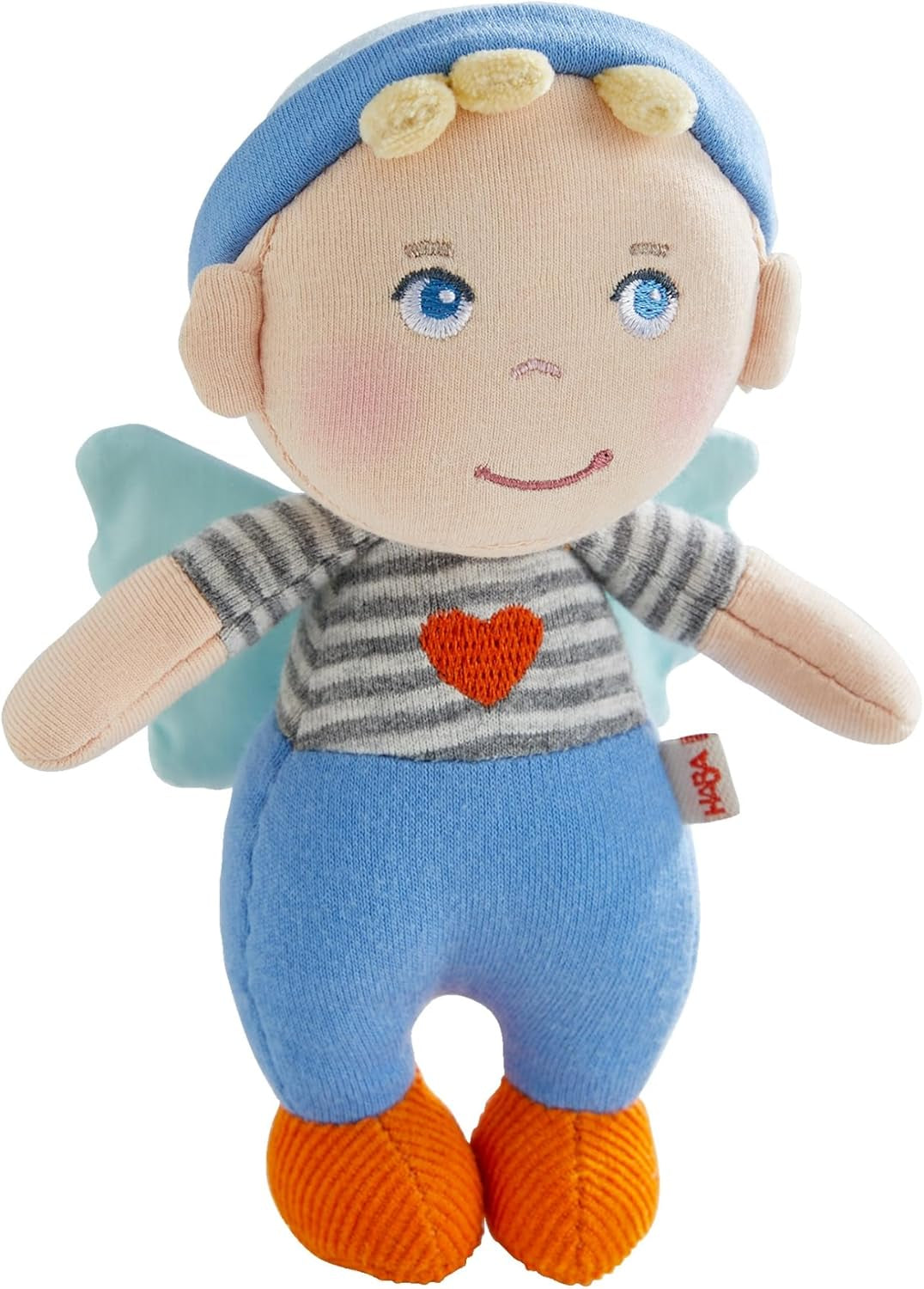 HABA Colchonetas con forma de ángel de la guarda - Bonita muñeca textil (15 cm), regalo de bienvenida ideal para bebés y niños pequeños - Lavable a 30 °C - 2011869001