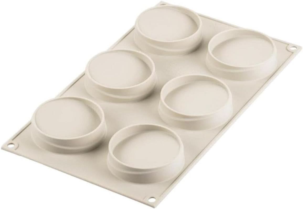 Molde de horneado Silikomart para mini tartas, Glam, 6 piezas Cocina Naty Shop
