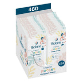 BIOLANE - Toallitas húmedas para bebé para rostro y manos - Paquete de 6 - 384 toallitas (6 x 64 cm) - Limpia y protege - Artículos de tocador - Hipoalergénicas - Para pieles sensibles - 97% de ingredientes naturales - Elaboradas