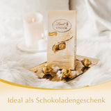 Bolitas de chocolate blanco Lindt LINDOR | Bolsa de 137g | Aprox. 10 bolitas de chocolate blanco con relleno que se deshace en la boca | Regalo de chocolate | regalo de chocolate