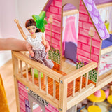 KidKraft Casa de muñecas de madera Kayla con muebles y accesorios, juego de 3 niveles para muñeca de 30 cm, juguete para edades de 3 años en adelante, 65092 - Exclusivamente en Amazon