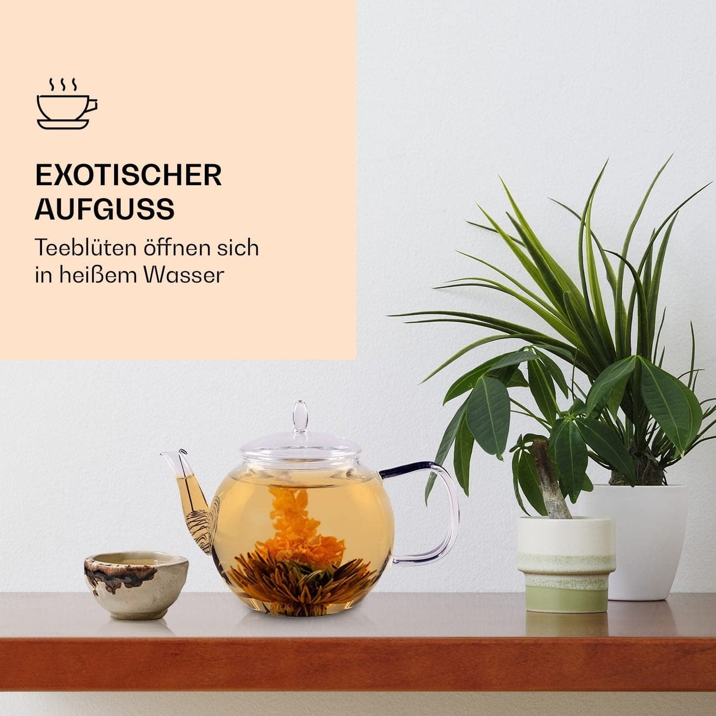 Feelino Elegant Caja Mixta de 6 Piezas - Flores de Té Blanco Feelino en una preciosa caja de degustación y regalo con 6 rosas de té blanco diferentes, envasadas individualmente al vacío, paquete de 1 pieza