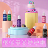 Colorante alimentario en gel negro - 40 g de colorante alimentario a base de gel, colorante alimentario sin azúcar, altamente concentrado, para hornear pasteles, macarrones, glaseado, fondant, galletas, donuts