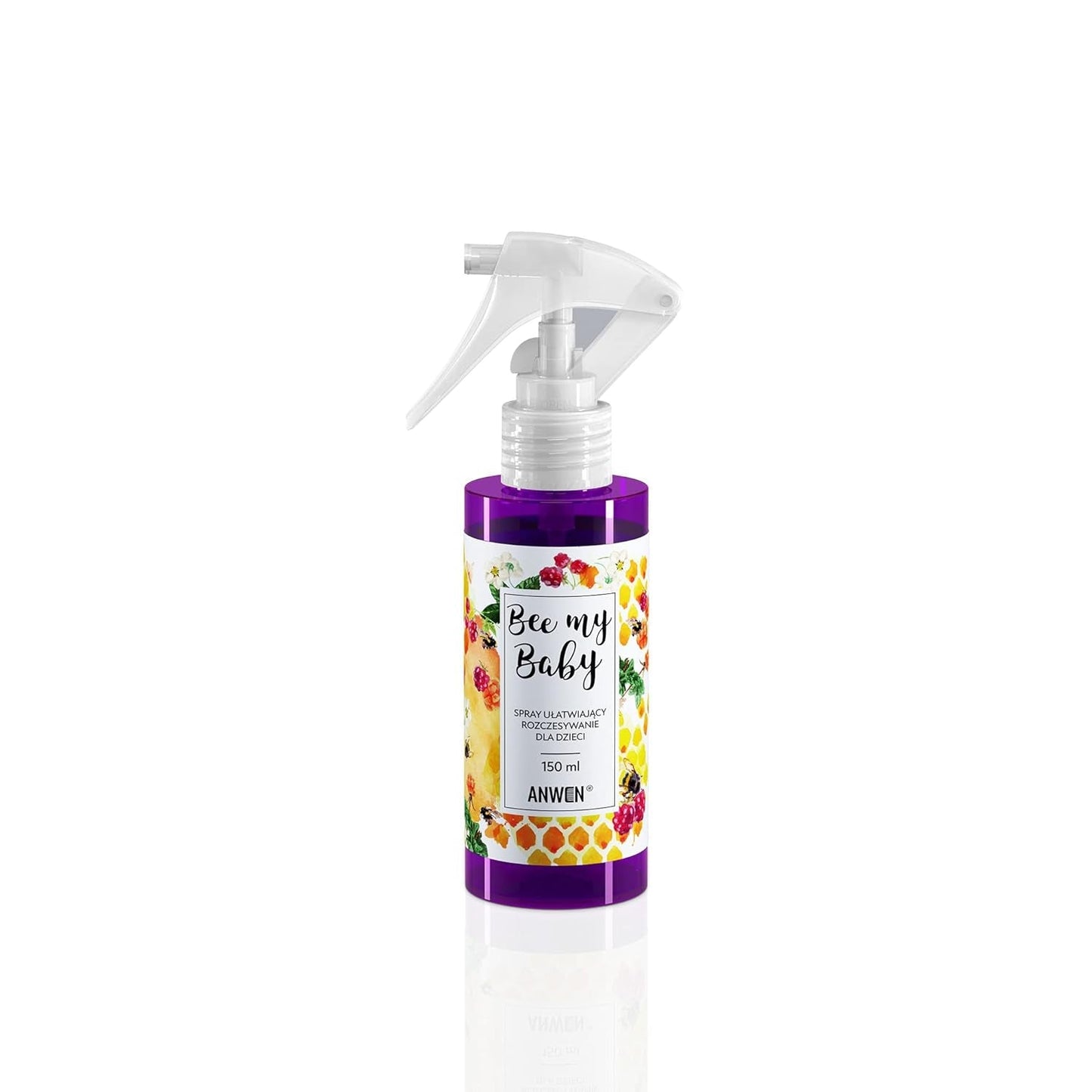 Bee My Baby Spray natural para cabello de bebé para desenredar, desenredar y peinar con aroma a goma de frambuesa - Nutritivo con manteca de karité y extracto de miel Productos desenredantes Naty Shop Default Title