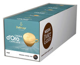 Dallmayr Crema d'Oro, XXL-Vorratsbox (3 x 30 Kapseln) y Dallmayr Crema d'Oro Caffè Latte (48 Kaffeekapseln, 48 Getränke, cremig & ausgefungen) Paquete de 3 (3 x 16 Kapseln)