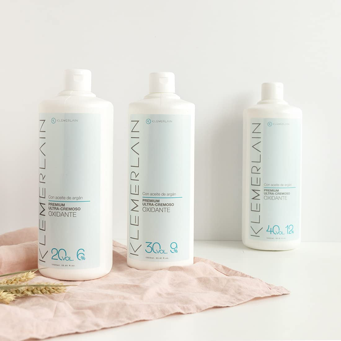 Crema para el cabello con oxígeno. Ultracrema oxidante para el cabello. Tinte permanente para el cabello. vegano. Tinte para el cabello - 1000 ml (20 vol., 6%) Tinte para el cabello Naty Shop