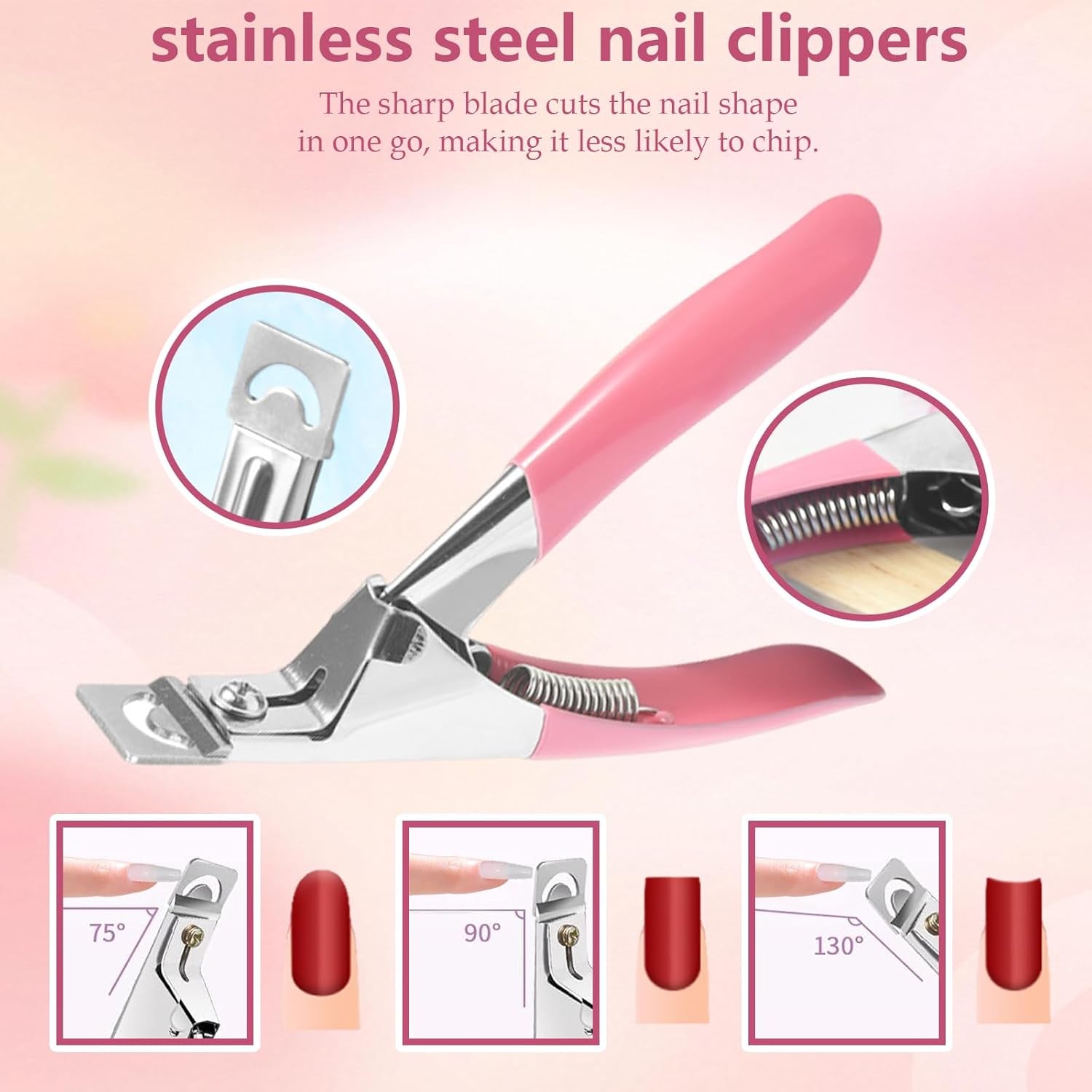 Juego de 288 formas de uñas duales, juego de decoración de uñas de doble forma, 12 formas de extensión de uñas, formas de uñas de gel, adecuado para principiantes y manicuristas