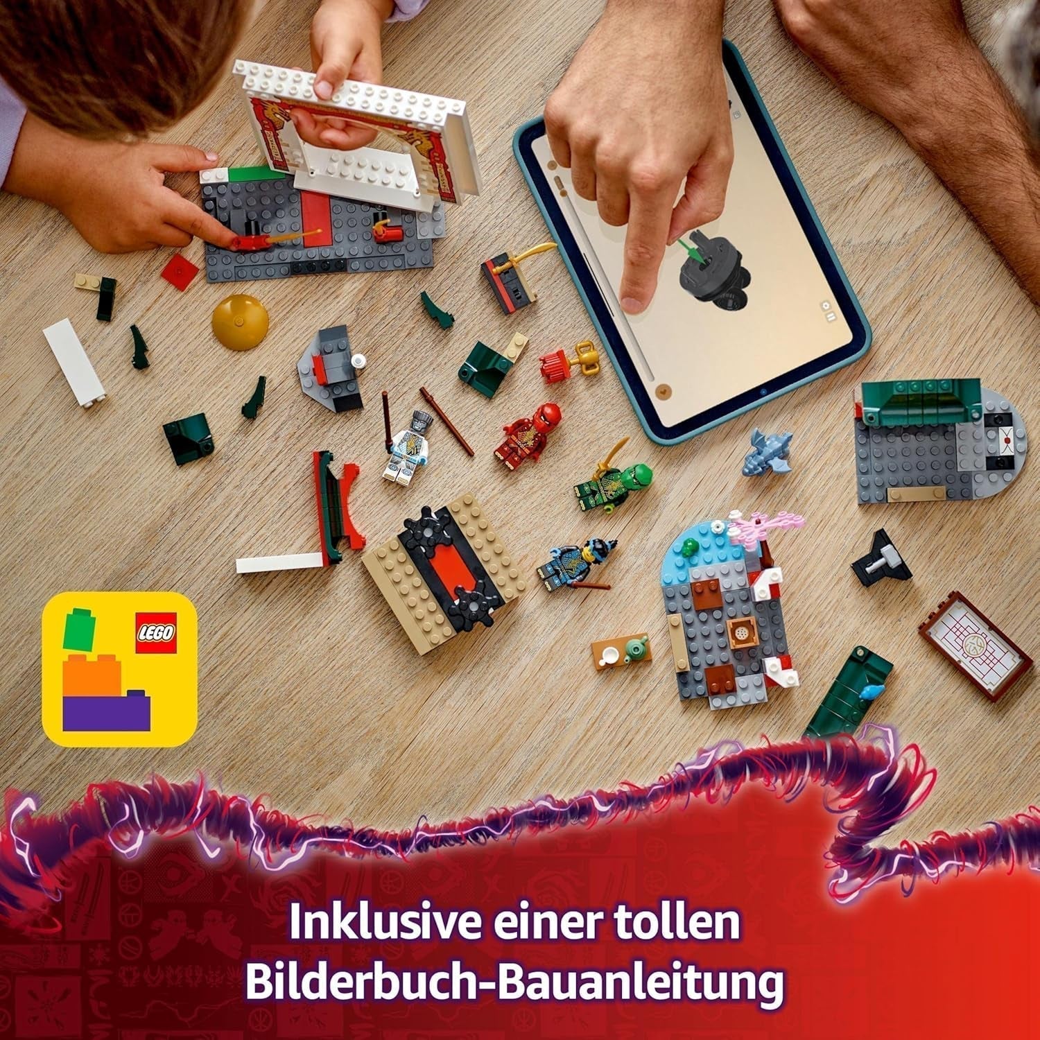 LEGO NINJAGO Templo Ninja Spinjitzu - Juego con 4 minifiguras y 1 figura de dragón - Set de construcción - Regalo de Navidad o cumpleaños para niños y niñas a partir de 4 años 71831 Juegos de construcción Besuche den LEGO-Store