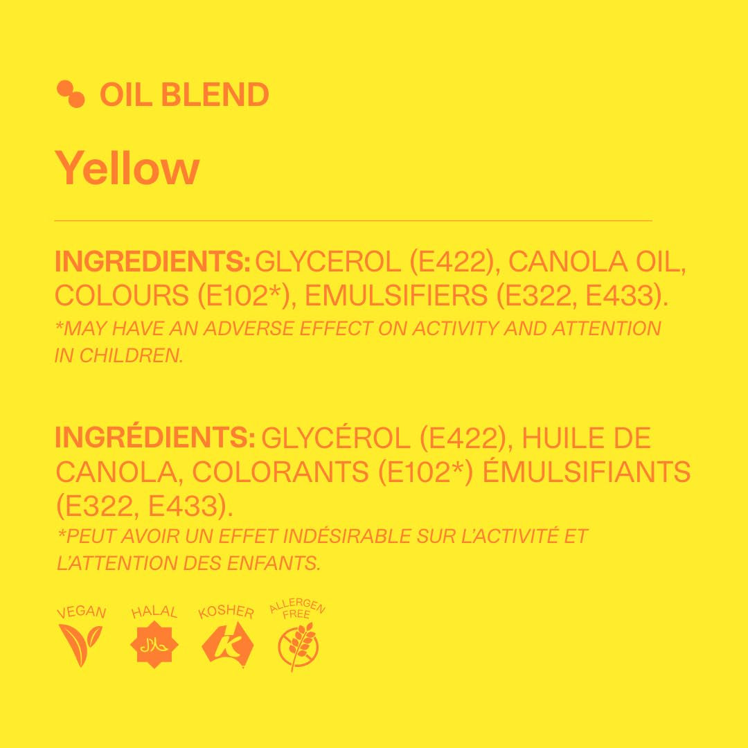 Color Mill Colorante alimentario amarillo a base de aceite - Colorante alimentario para chocolate, fondant, muffins, pasteles, horneado, macarrones - Colorante alimentario para decoración de pasteles - 20ml