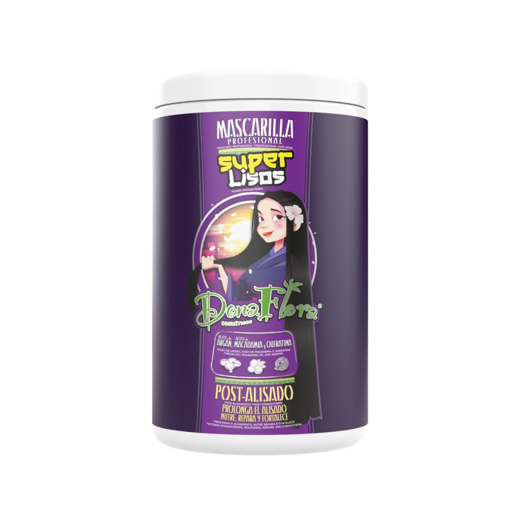 Mascarilla Capilar Súper Suave 1000ml - Con Aceite de Argán, Macadamia y Queratina - Nutre, Repara y Fortalece - Para Sedosidad, Brillo y Suavidad de las Fibras - Sin Sulfatos ni Parabenos Naty Shop Mascarilla Capilar Default Title