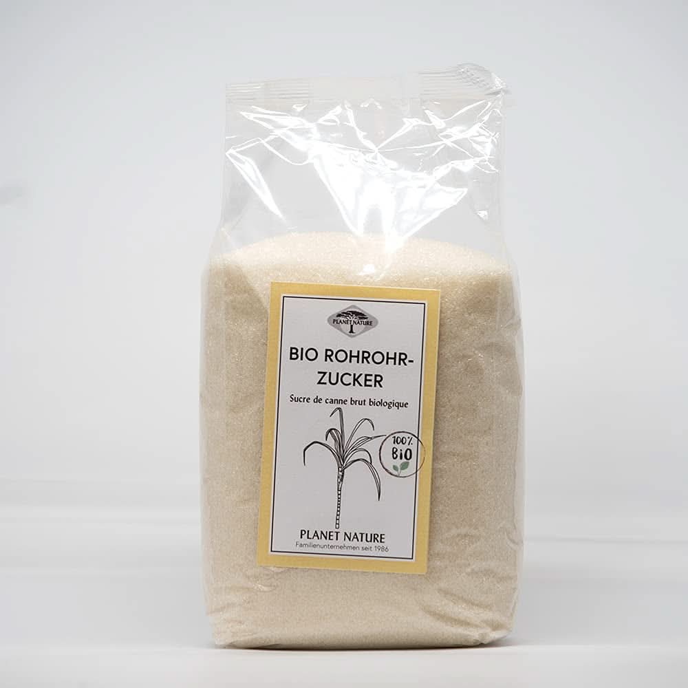 Azúcar de caña crudo ecológico, 1 Kg Edulcorantes Naty Shop 500 gramos