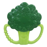 Infantino Lil' Nibbles, Mordedor de silicona texturizada, juguete mordedor para bebé sin BPA, suave, fácil de sostener, estimulación sensorial para bebés, brócoli