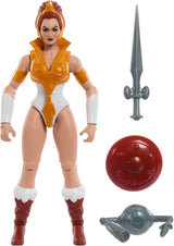 Masters of the Universe Origins Figura de acción de Teela de dibujos animados de juguete Accesorio de heroína Motu de aproximadamente 14 cm de alto y mini cómic Figuras de acción HYD27 Título predeterminado de Naty Shop