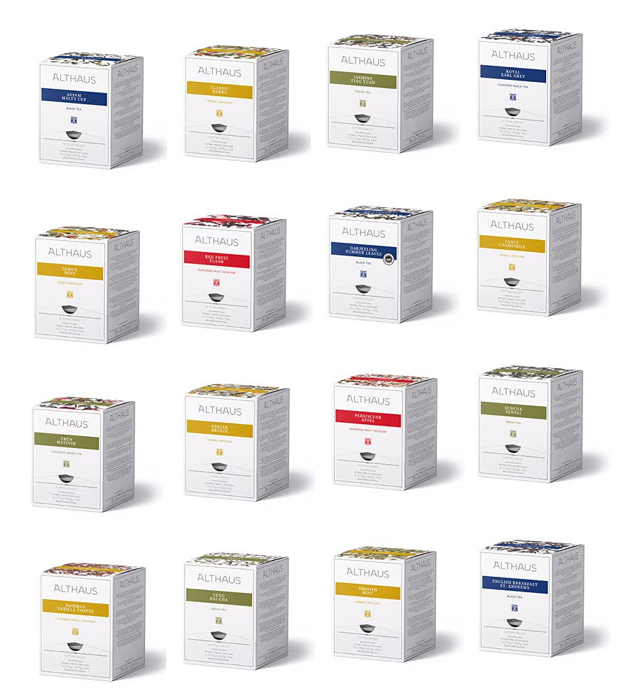 Althaus Tea MANZANA PERSA ⋅ Té de frutas en bolsitas piramidales PYRA PACK ⋅ Té de frutas aromatizado con sabor a manzana ⋅ 15 X 2.75G