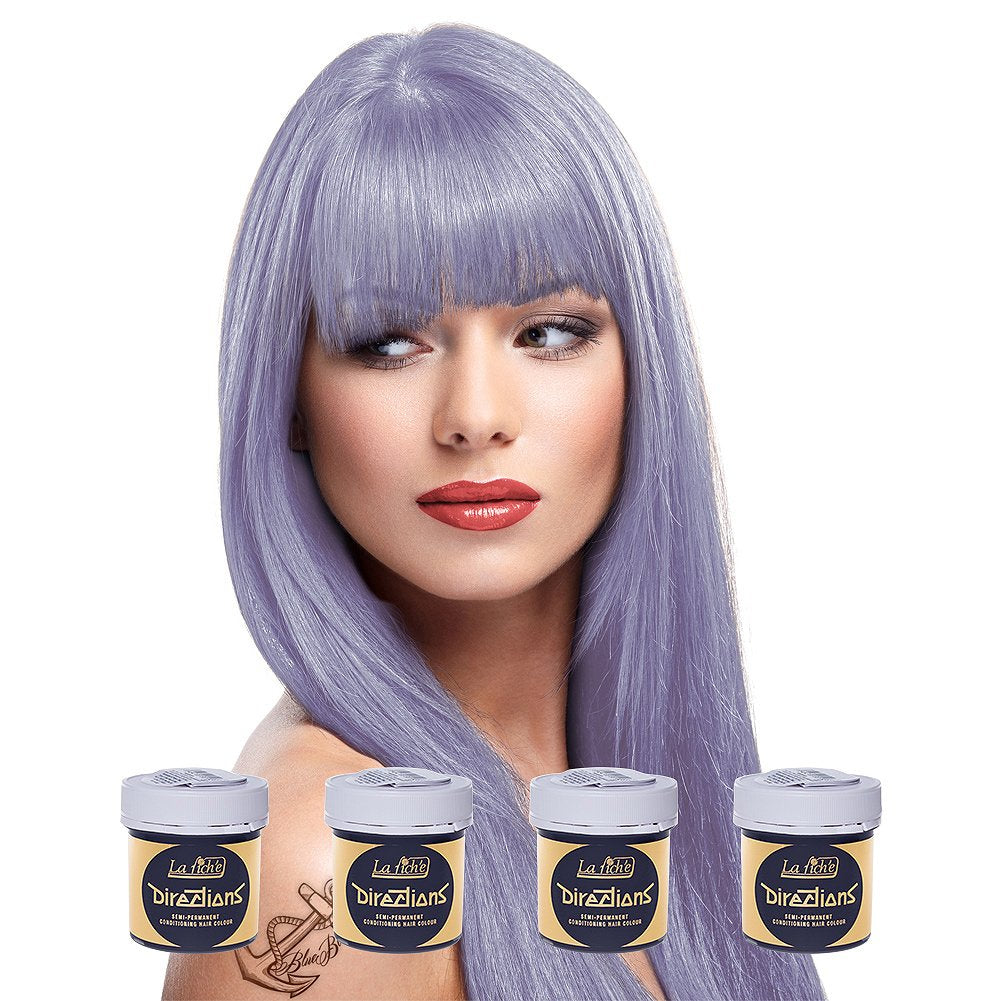La Riché Clavel Rosa 1 Pack (100ml) Naty Shop Tinte para el Cabello Wisteria - Morado 4 Piezas (Pack de 1)