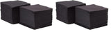 Saten Ser22104961 Cocktail, servilletas 20 X 20, 2 capas, pliegue 1/4, 100 servilletas, Punta-Punta, negro