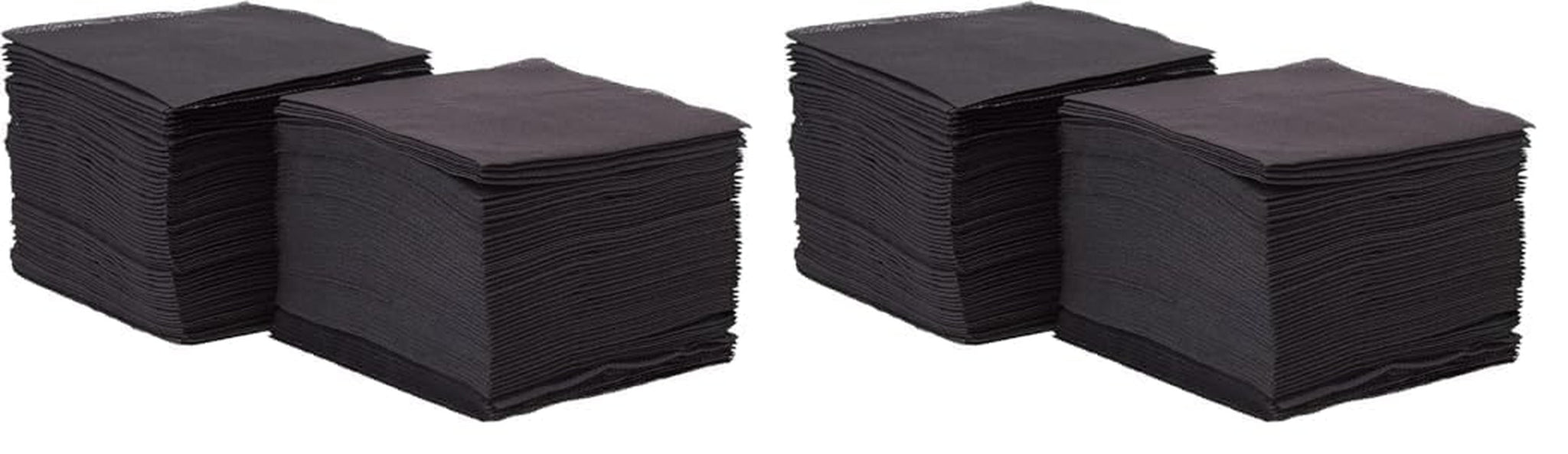 Saten Ser22104961 Cocktail, servilletas 20 X 20, 2 capas, pliegue 1/4, 100 servilletas, Punta-Punta, negro