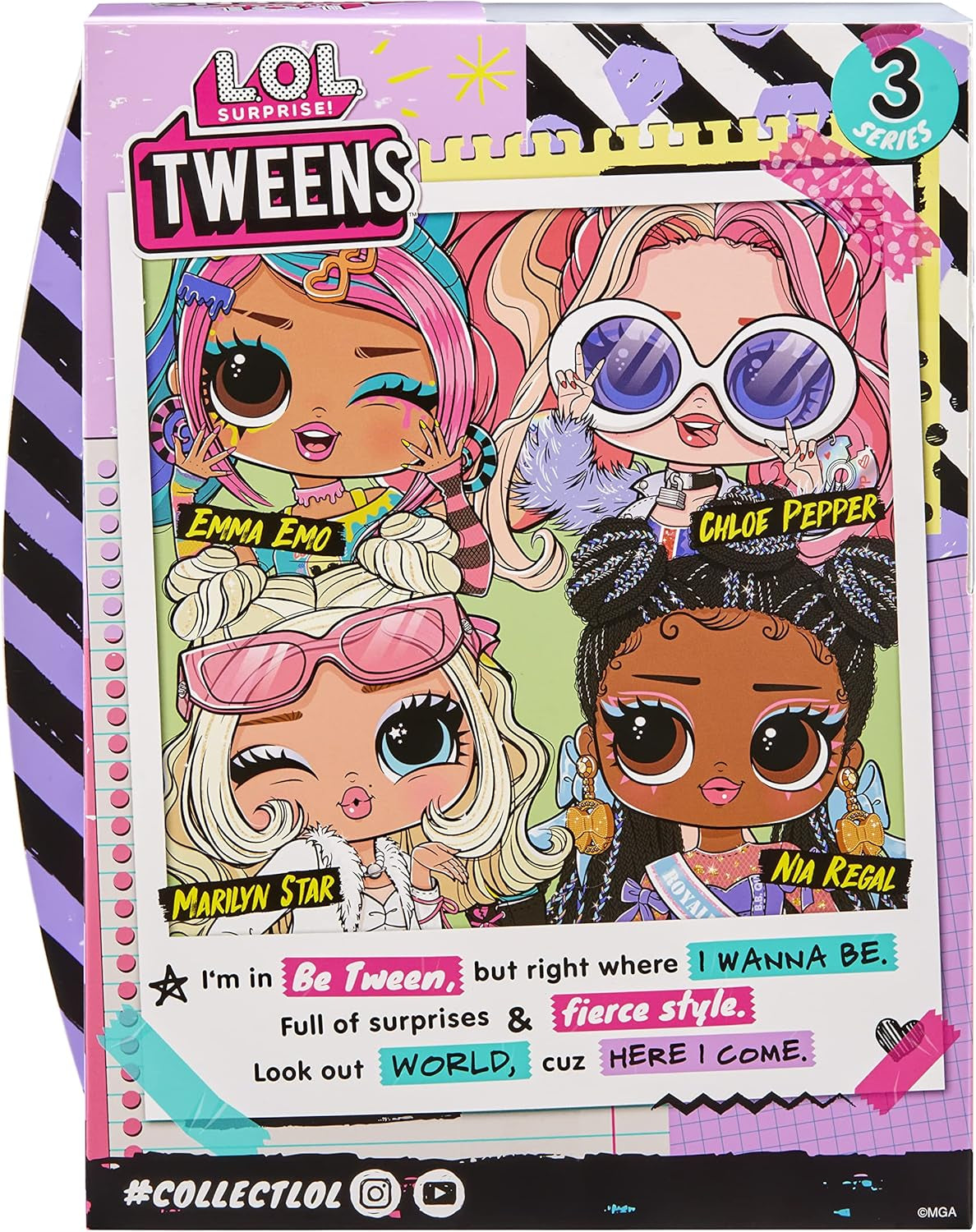 Jajaja ¡Sorpresa! Tweens Fashion Doll Series 3 - Muñeca NIA Regal de 15 cm con sorpresas: atuendos extravagantes, accesorios y más. Gran regalo coleccionable para niños y niñas mayores de 18 años 584087