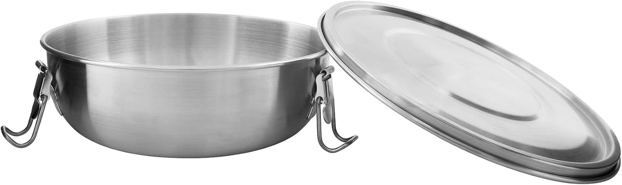 Tatonka Food Bowl - Recipiente/cuenco para alimentos de acero inoxidable - Con tapa, clips de fijación y escala de volumen - 0,5L / 0,75L / 1L de volumen Cajas de almacenamiento de alimentos Naty Shop 0,75 litros