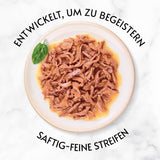 Gourmet Gold Succulent Fine Strips, comida húmeda para gatos con pollo, paquete de 12 (12 x 85 g)