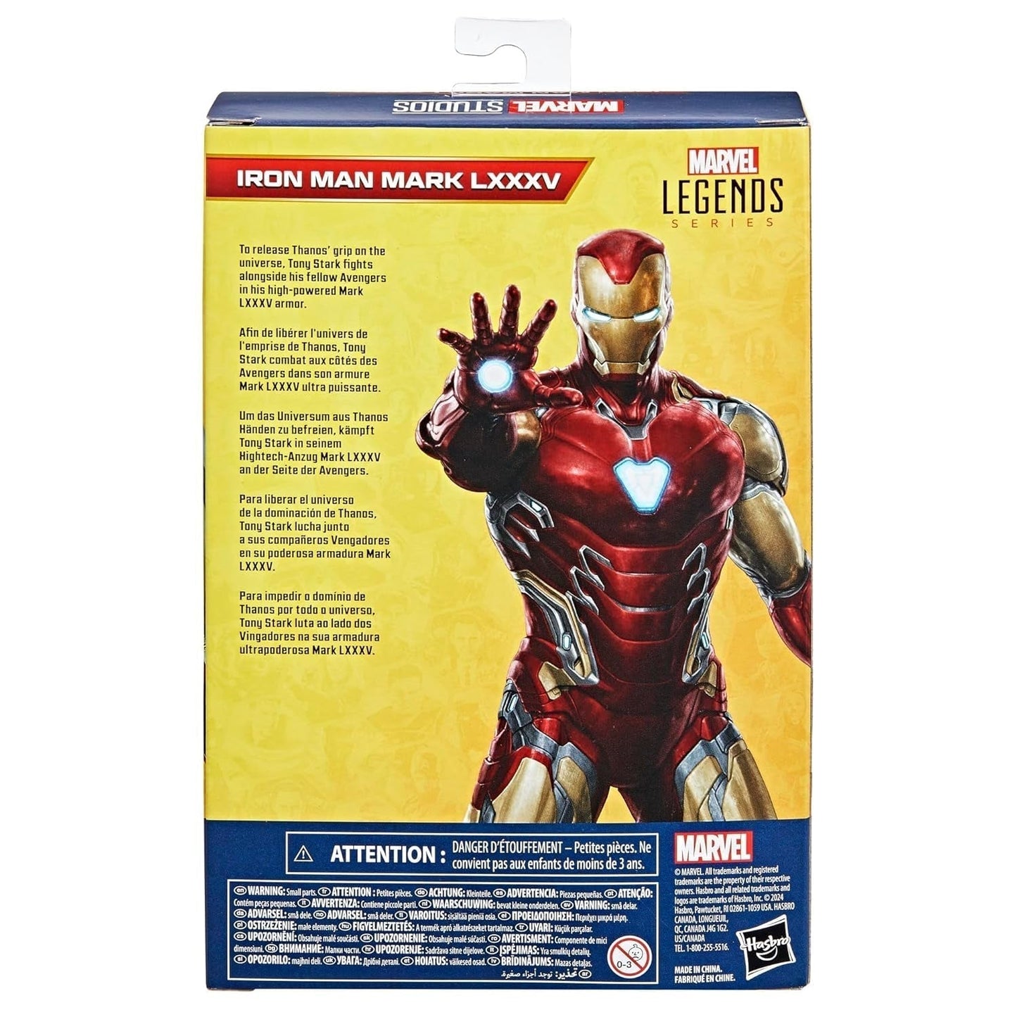Marvel Legends Series Iron Man Mark LXXXV Avengers: Endgame Figura de acción de 6 pulgadas Figuras de acción Naty Shop