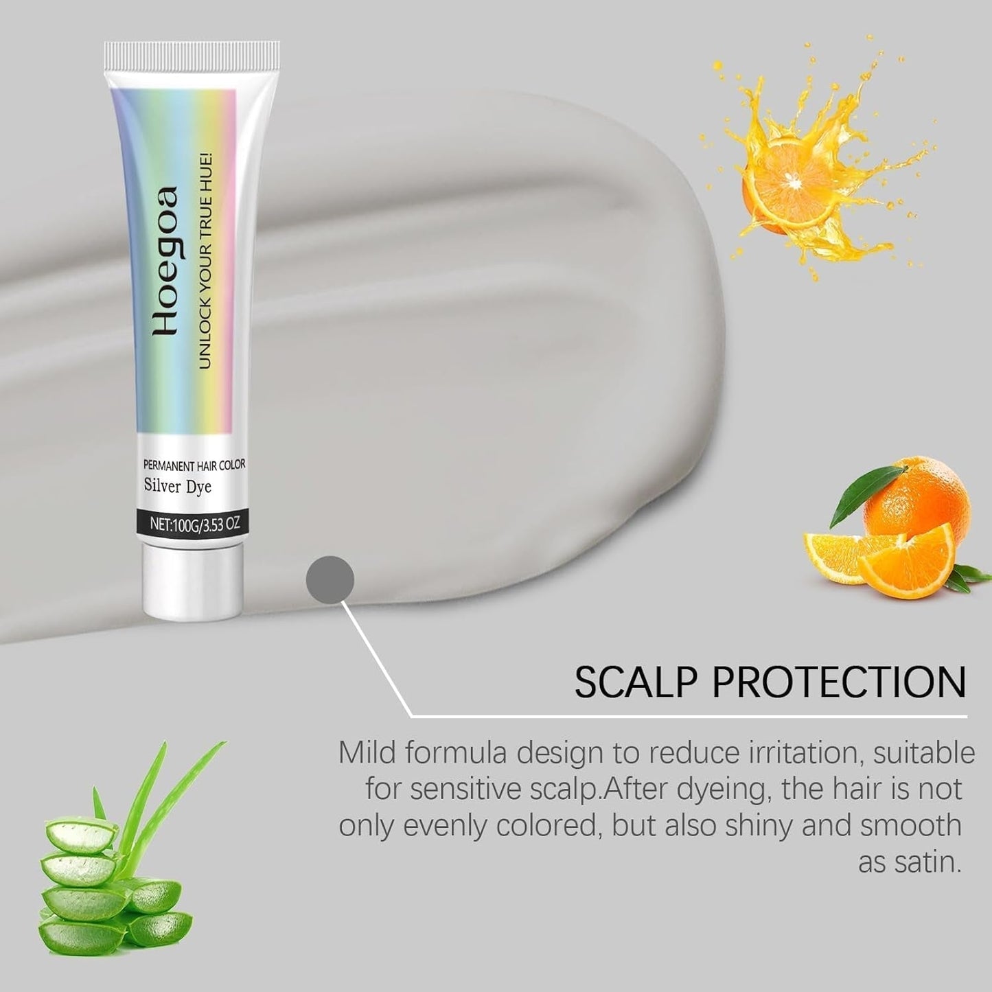 Tinte Capilar Plata con Extracto de Esencia Natural 2 en 1, Tinte Capilar Plata Detroit Rain, Tinte Capilar Plata Metálico, Tinte Capilar Plata para Cabello Oscuro, Tinte Capilar Plata, Tinte Capilar Permanente (1 Unidad) Naty Shop Tinte Capilar