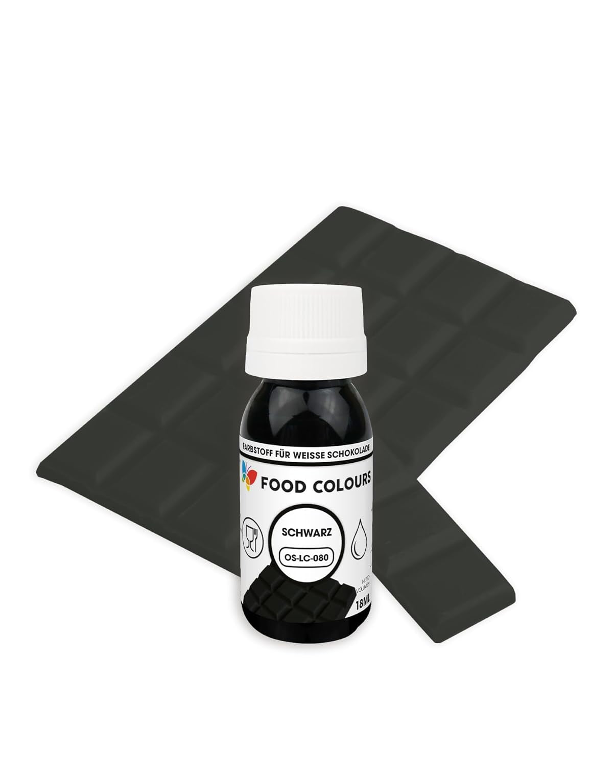 Colorante alimentario OS-LC VERDE OSCURO 18 ml Colorante alimentario para chocolate blanco, pralinés, cremas, pastas grasas, decoraciones para tartas y pasteles