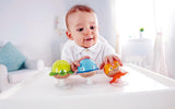 Set sonajero con ventosa Hape | Tres animales con elementos de mordedor, tortuga, pulpo y ballena | Juguete educativo desde 0 meses Bebe Toys Naty Shop