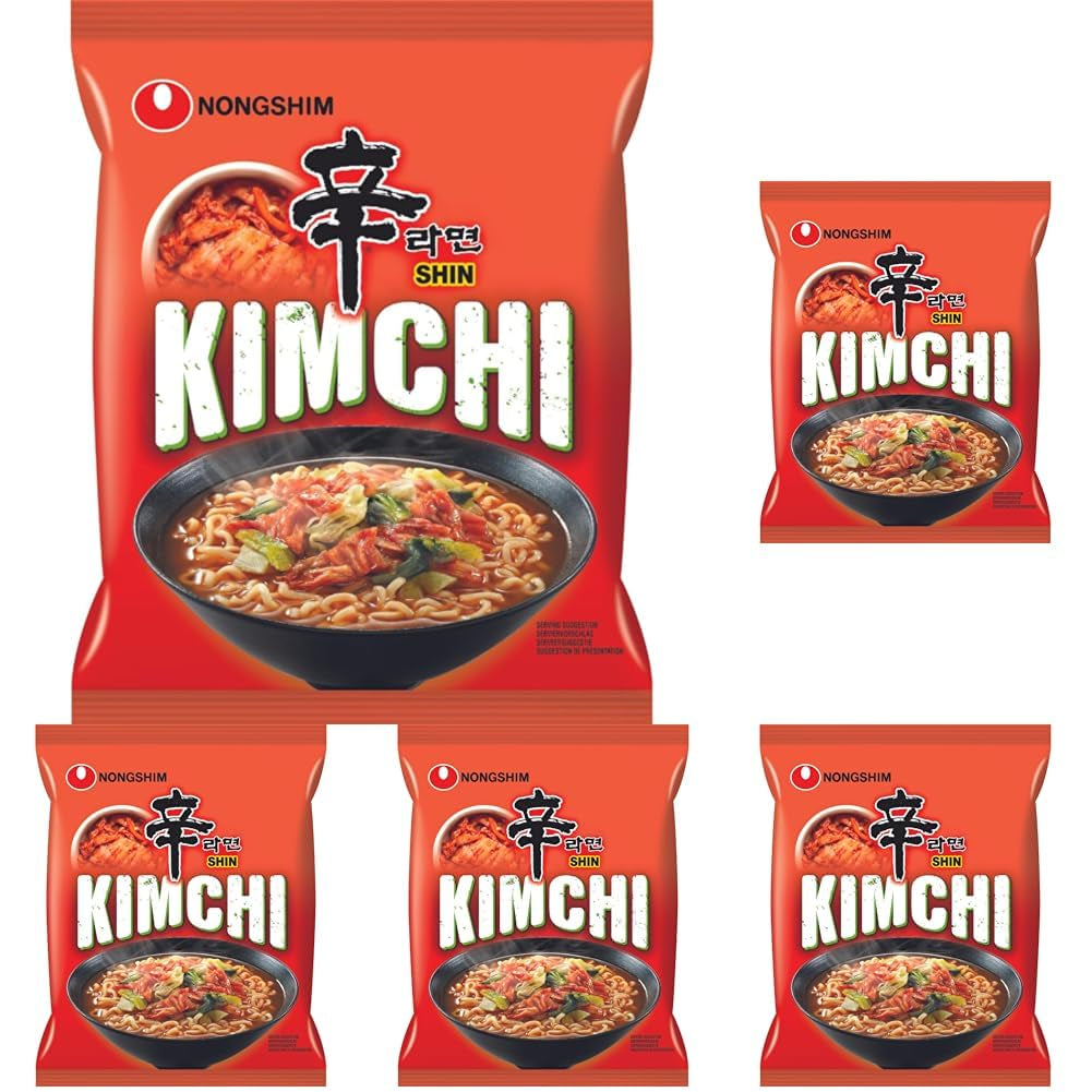 NONGSHIM - Sopa instantánea de fideos con kimchi - (1 x 120 g)
