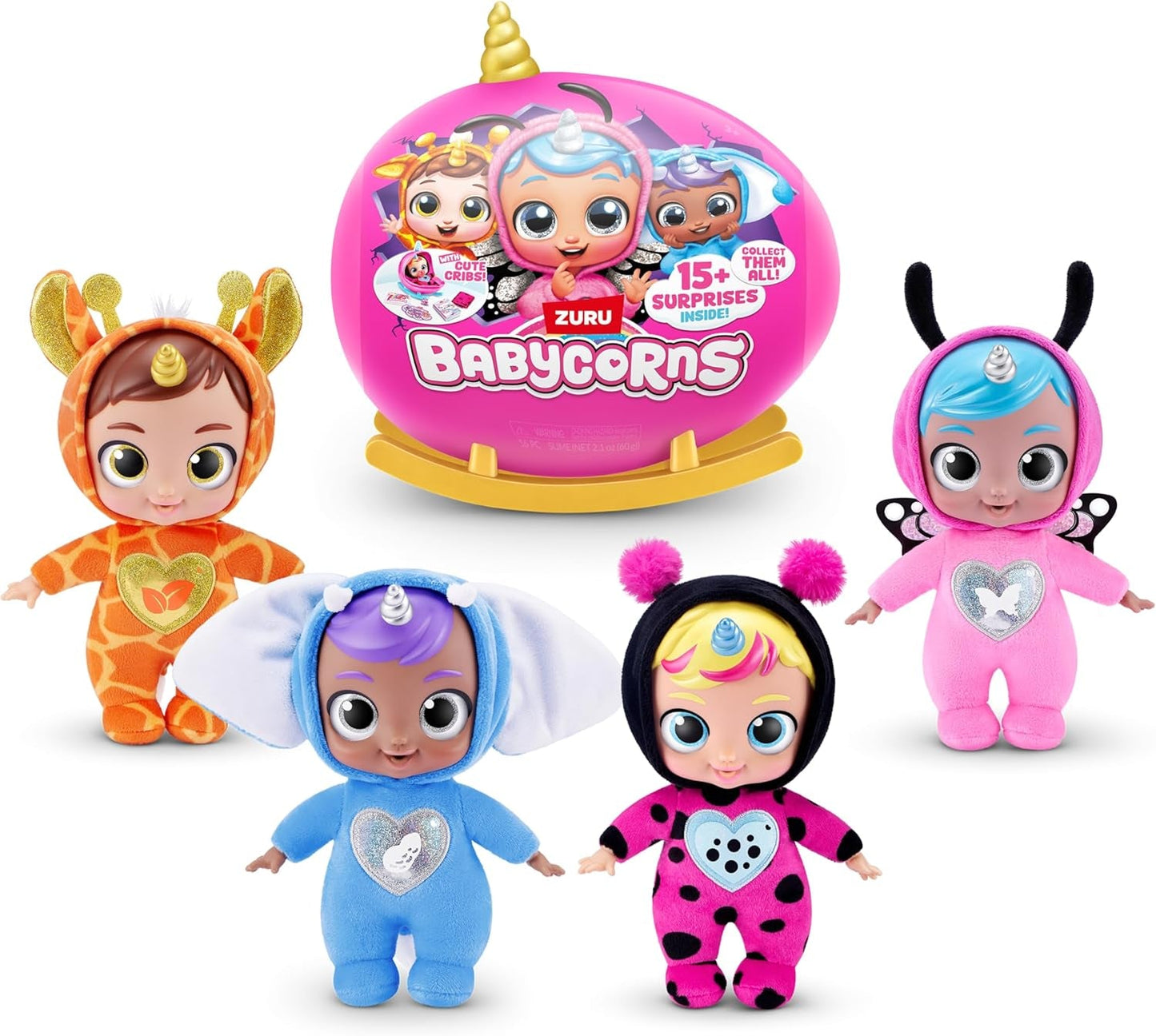 Babycorns Magic Dolls Serie 1 Pequeña (Skylar) de ZURU, Sorpresa, Unboxing, Bebita, Muñeca