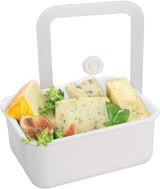 Lata de almacenamiento de alimentos al vacío esmaltada | XL| 1,85 litros | 23,5 x 17,5 x 7 cm | mantiene los alimentos frescos por mucho más tiempo | protege los alimentos de bacterias y hongos | sin bomba de vacío Cajas para conservación de alimentos Naty Shop High L