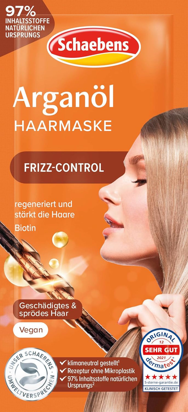 Mascarilla capilar con aceite de argán - control del encrespamiento - para cabello dañado y frágil VEGAN Mascarilla capilar Naty Shop Título predeterminado