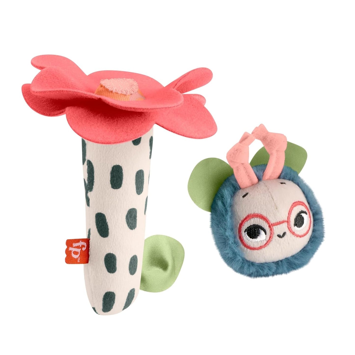 Juguete para bebé Fisher-Price Planet Friends Juguete sensorial de peluche con campana y abeja 2 en 1 como juego de dos piezas para recién nacidos hasta 3 meses, HYR56 Baby Toys Naty Shop Default Title