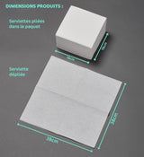 - Servilletas de papel Tex Touch - Negro - Servilletas certificadas Fsc® - Reciclable y Biodegradable - Juego de 40 servilletas negras grandes 38 X 38 Cm