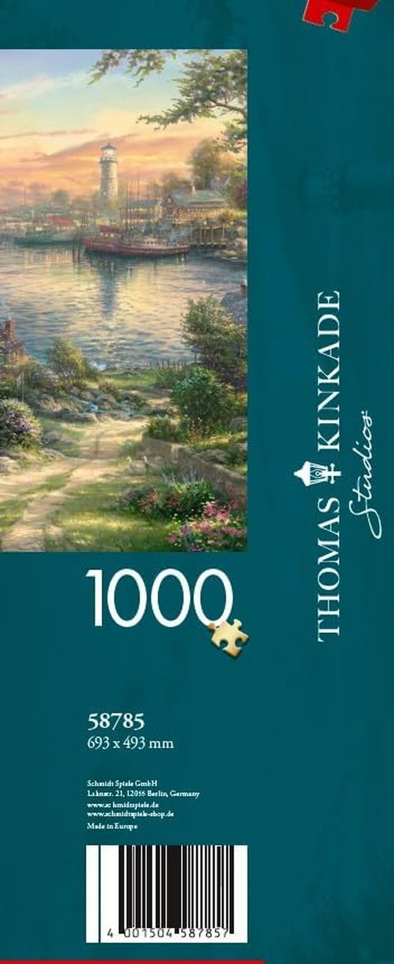 Schmidt Spiele 58785 Thomas Kinkade, Puerto de Nueva Inglaterra, Puzzle de 1000 Piezas, Puzzle de Colores Naty Shop