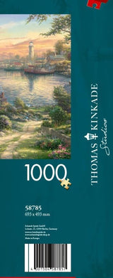 Schmidt Spiele 58785 Thomas Kinkade, Puerto de Nueva Inglaterra, Puzzle de 1000 Piezas, Puzzle de Colores Naty Shop